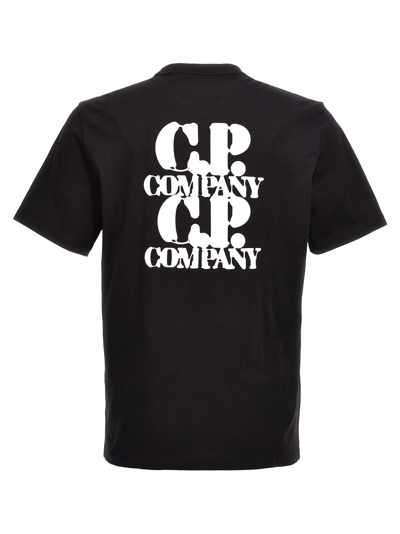 Shop C.p. Company Graphic T-shirt In Nero