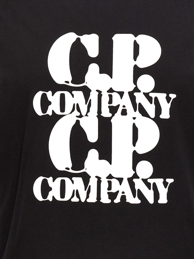 Shop C.p. Company Graphic T-shirt In Nero