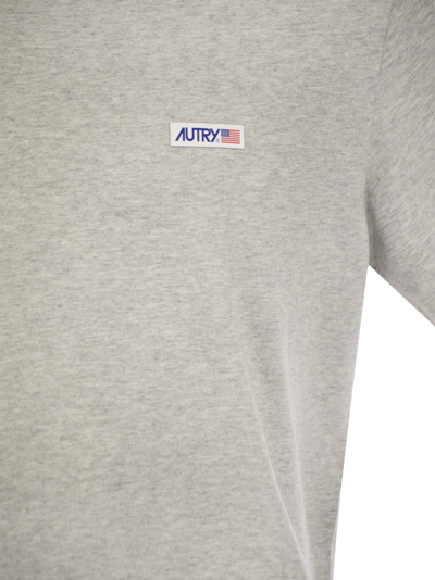 Shop Autry Crew-neck T-shirt With Logo