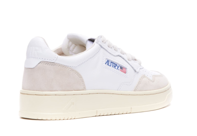Shop Autry Medalist Sneakers In Bianco/ Bianco