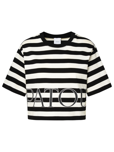 Shop Patou Two-tone Cotton T-shirt