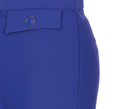 Shop Elisabetta Franchi Pants In Blu