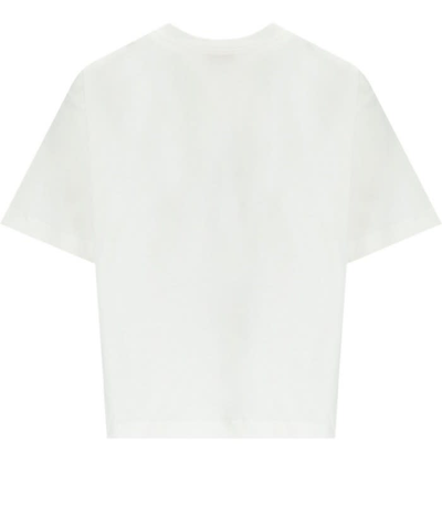 Shop Elisabetta Franchi Oversize T-shirt In Gesso