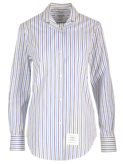 Shop Thom Browne Stretch Popeline Shirt