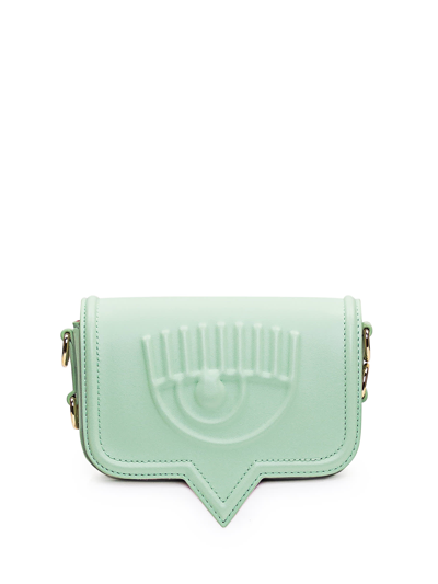 Shop Chiara Ferragni Small Eyelike Bag In Green