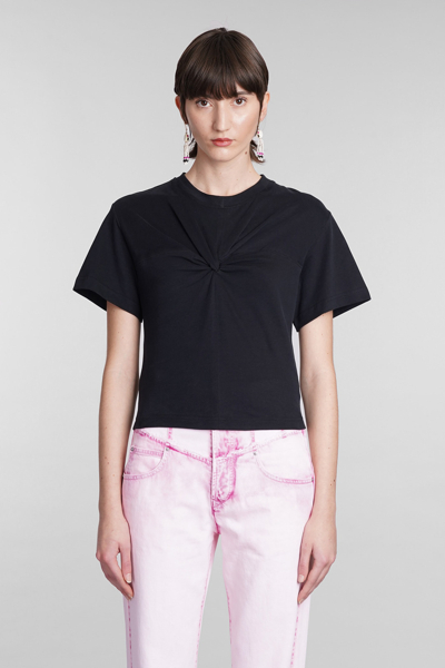 Shop Isabel Marant Zuria T-shirt In Black Cotton