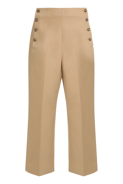 Shop Polo Ralph Lauren Cotton-wool Trousers In Beige