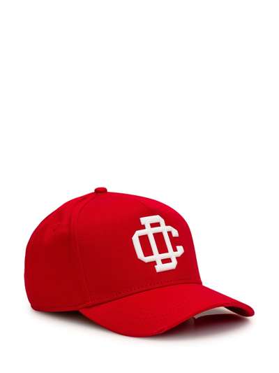 Shop Dsquared2 Baseball Cap With Patch In Red