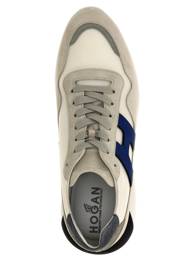 Shop Hogan Interactiv3 Sneakers In B Bianco/azzurro