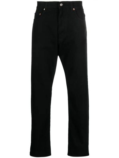 Shop Haikure Black Stretch-cotton Denim Jeans