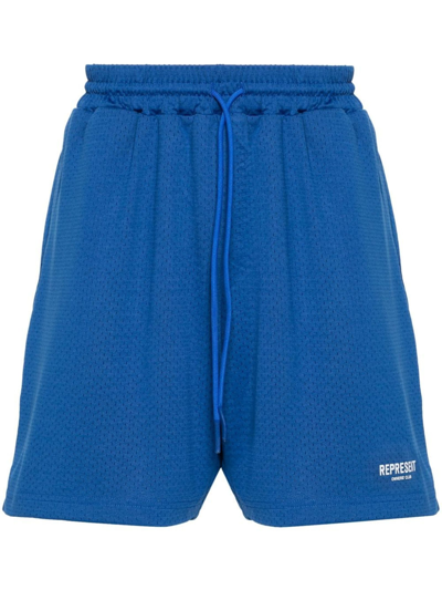Shop Represent Blue Shorts Shorts In Cobalt Blue