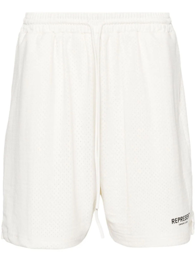 Shop Represent White Shorts Shorts In Flat White