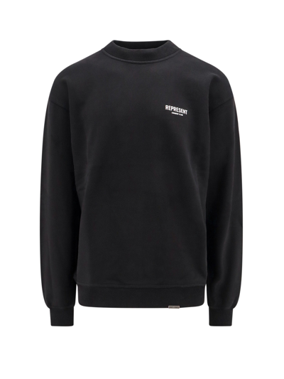 Shop Represent Sweatshirt Fleece In Black
