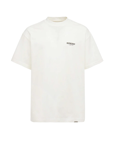 Shop Represent T-shirt T-shirt In Flat White