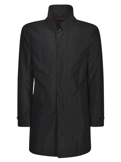 Shop Fay Concealed Straight Parka In Nero