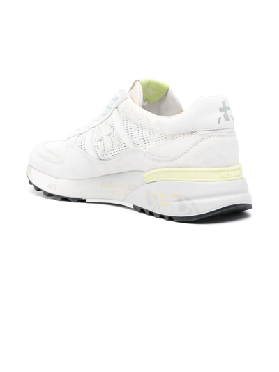 Shop Premiata Landeck Light Grey Sneakers Sneakers In White