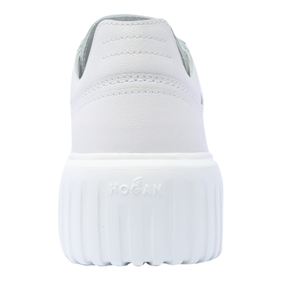 Shop Hogan H-stripes Sneakers Sneakers In Bianco