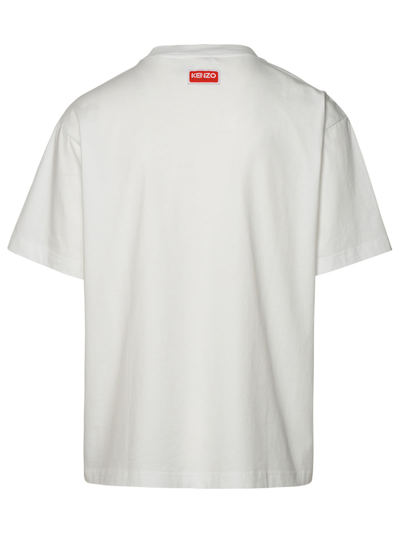 Shop Kenzo White Cotton T-shirt T-shirt In Off White