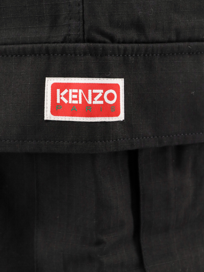 Shop Kenzo Bermuda Shorts Shorts In Black