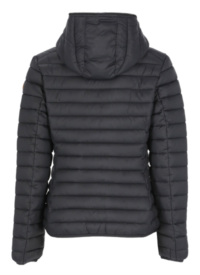 Shop Save The Duck Daisy Padded Short Jacket In Nero