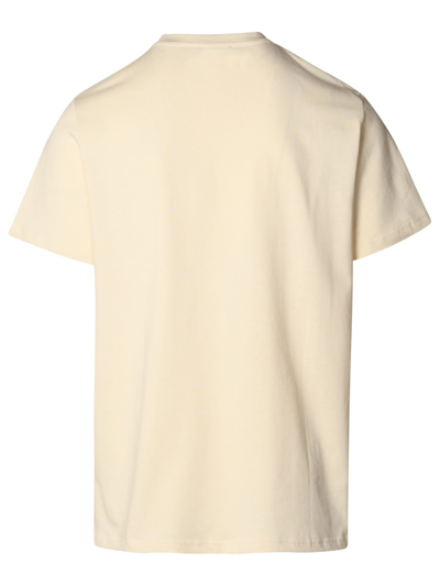 Shop Apc Raymond Ivory Cotton T-shirt T-shirt In White