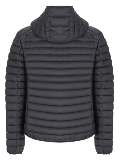 Shop Save The Duck Donald Padded Short Jacket In Nero
