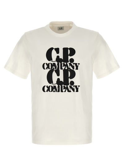 Shop C.p. Company Graphic T-shirt In Bianco