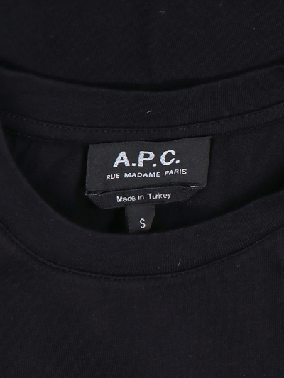 Shop Apc Logo T-shirt T-shirt In Black