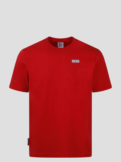 Shop Autry Logo Icon T-shirt In Rosso