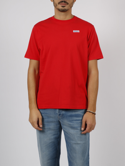 Shop Autry Logo Icon T-shirt In Rosso