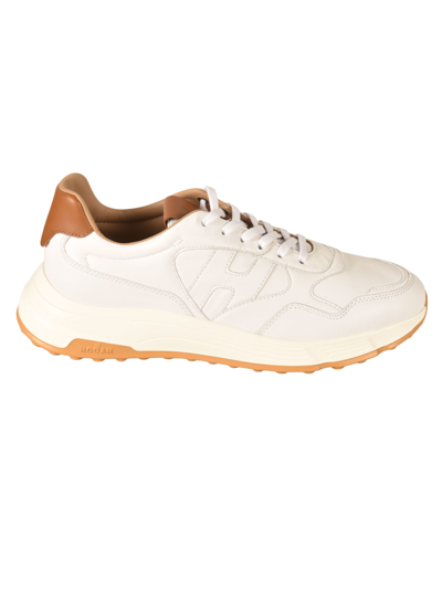 Shop Hogan Hyperlight Sneakers In G Bianco/cuoio