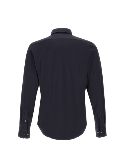 Shop Rrd - Roberto Ricci Design Oxford Open Shirt Shirt In Blue Black