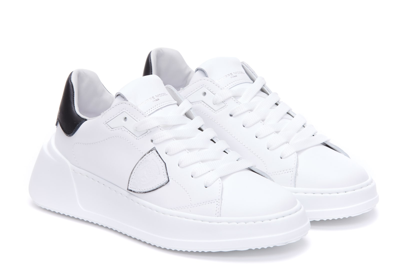Shop Philippe Model Tres Temple Low Sneakers