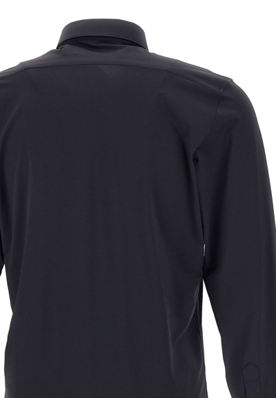 Shop Rrd - Roberto Ricci Design Oxford Open Shirt Shirt In Blue Black