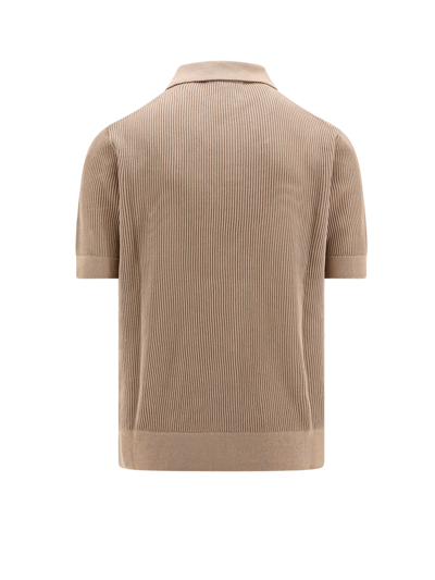 Shop Dolce & Gabbana Polo Shirt In Brown