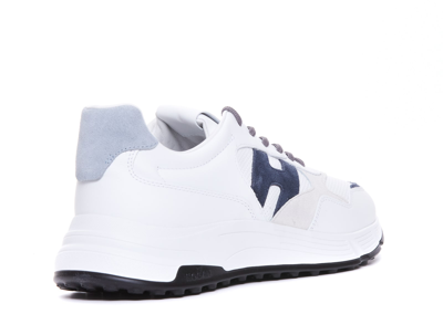 Shop Hogan Hyperlight Sneakers In H Bianco/blu