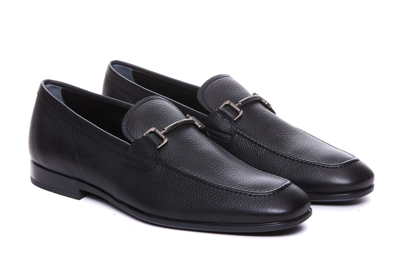 Shop Tod's Classic Logo Front Slip-on Loafers