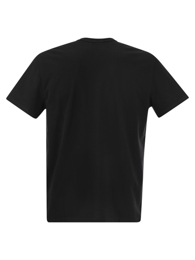 Shop Hogan Cotton Jersey T-shirt In Nero
