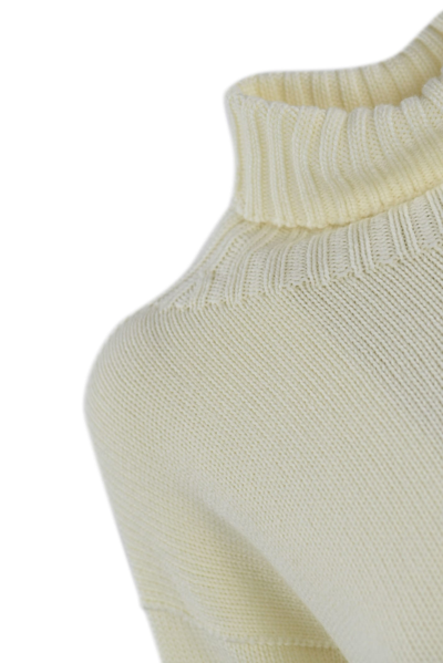 Shop Drumohr High Neck Sweater In Bianco