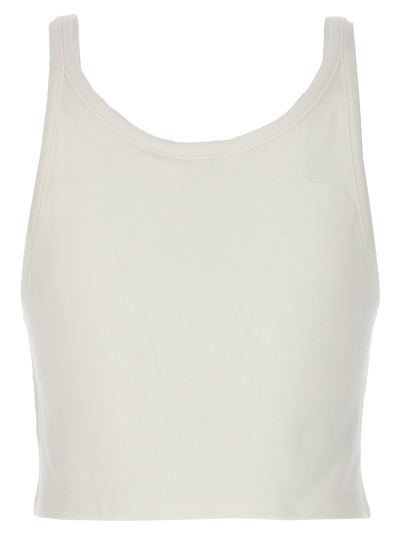 Shop Palm Angels Classic Logo Tank Top In Off White