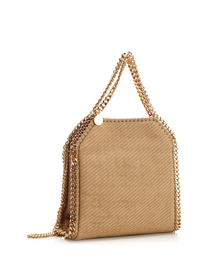 Shop Stella Mccartney Falabella Mini Tote In Light Camel