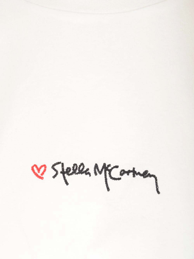 Shop Stella Mccartney Signature T-shirt In Pure White