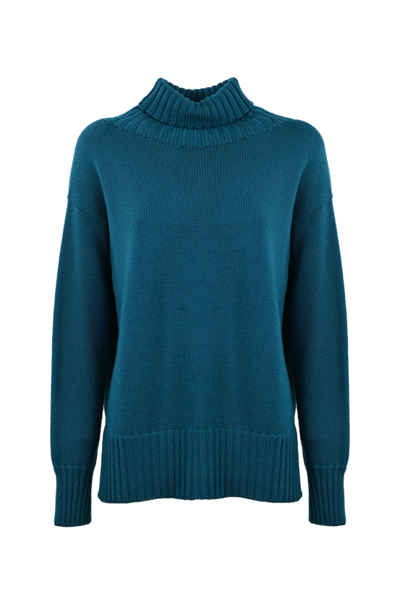 Shop Drumohr High Neck Sweater In Turchese