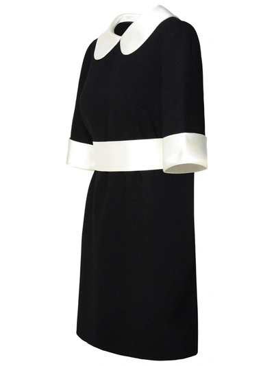 Shop Dolce & Gabbana Black Virgin Wool Blend Dress Woman