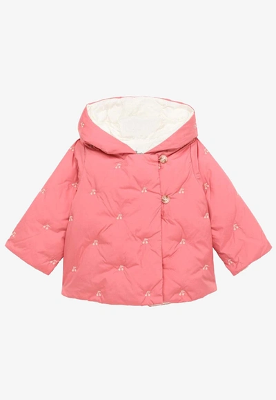 Shop Bonpoint Baby Girls Quilted Jacket In Pink