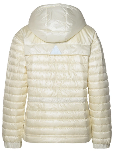 Shop Moncler Grenoble Woman  Grenoble 'eibing' White Polyamide Down Jacket