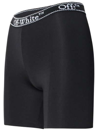 Shop Off-white Black Polyamide Blend Shorts Woman