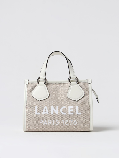 Shop Lancel Handbag  Woman Color Natural