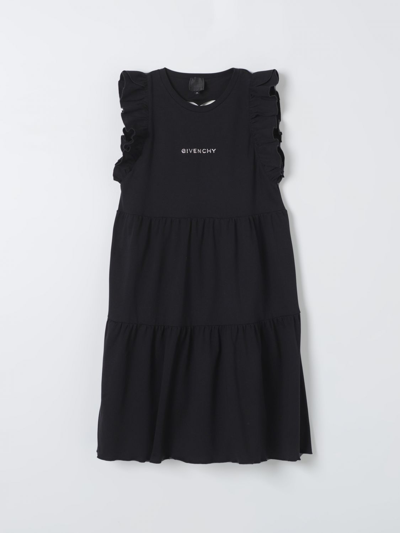 Shop Givenchy Dress  Kids Color Black