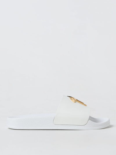 Shop Giuseppe Zanotti Flat Sandals  Woman Color White